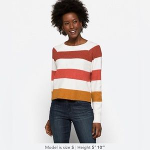 New Arrival - Pinque fall striped sweater, size XL